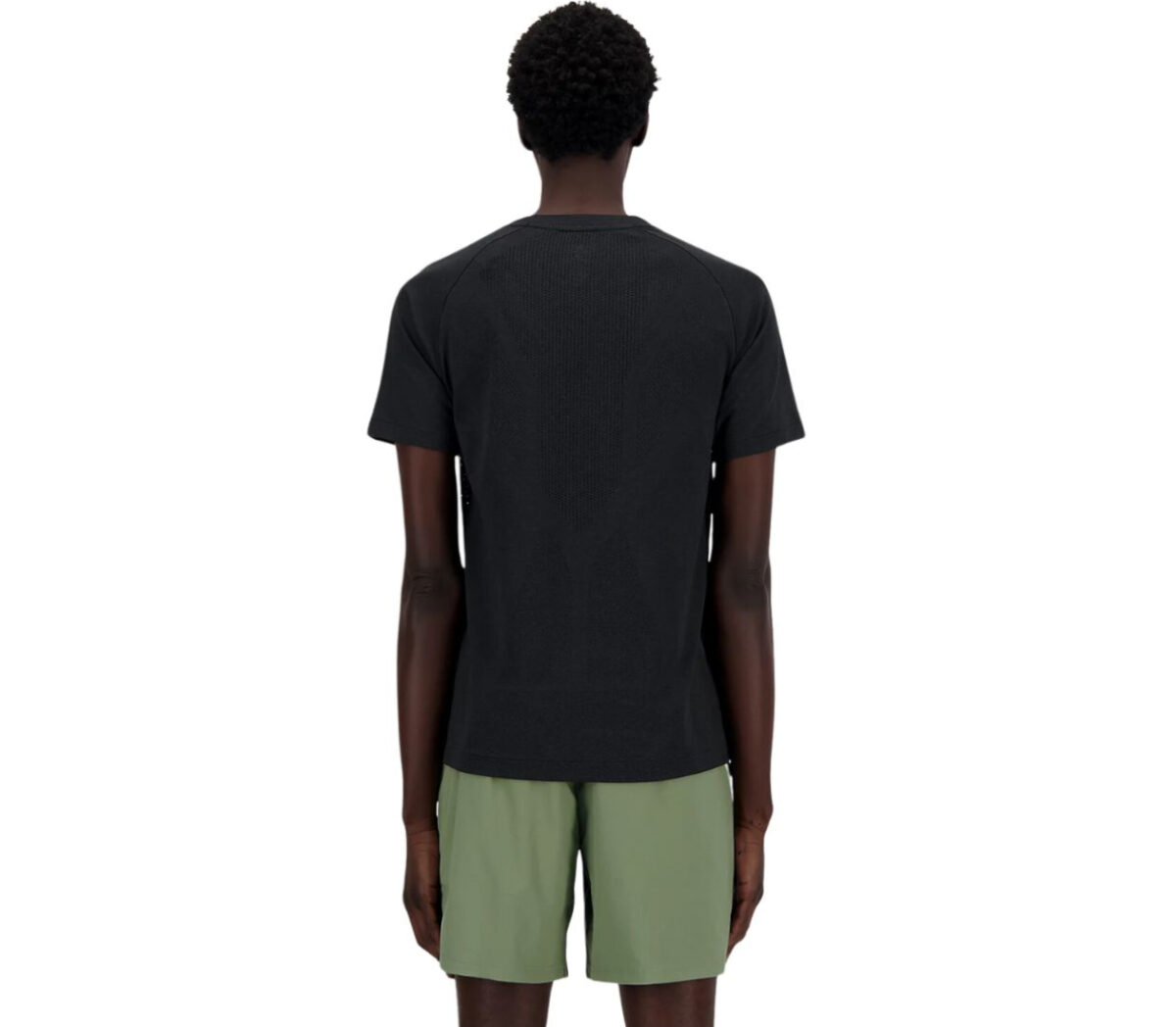 Dietro T-shirt New Balance Knit t-shirt uomo nera