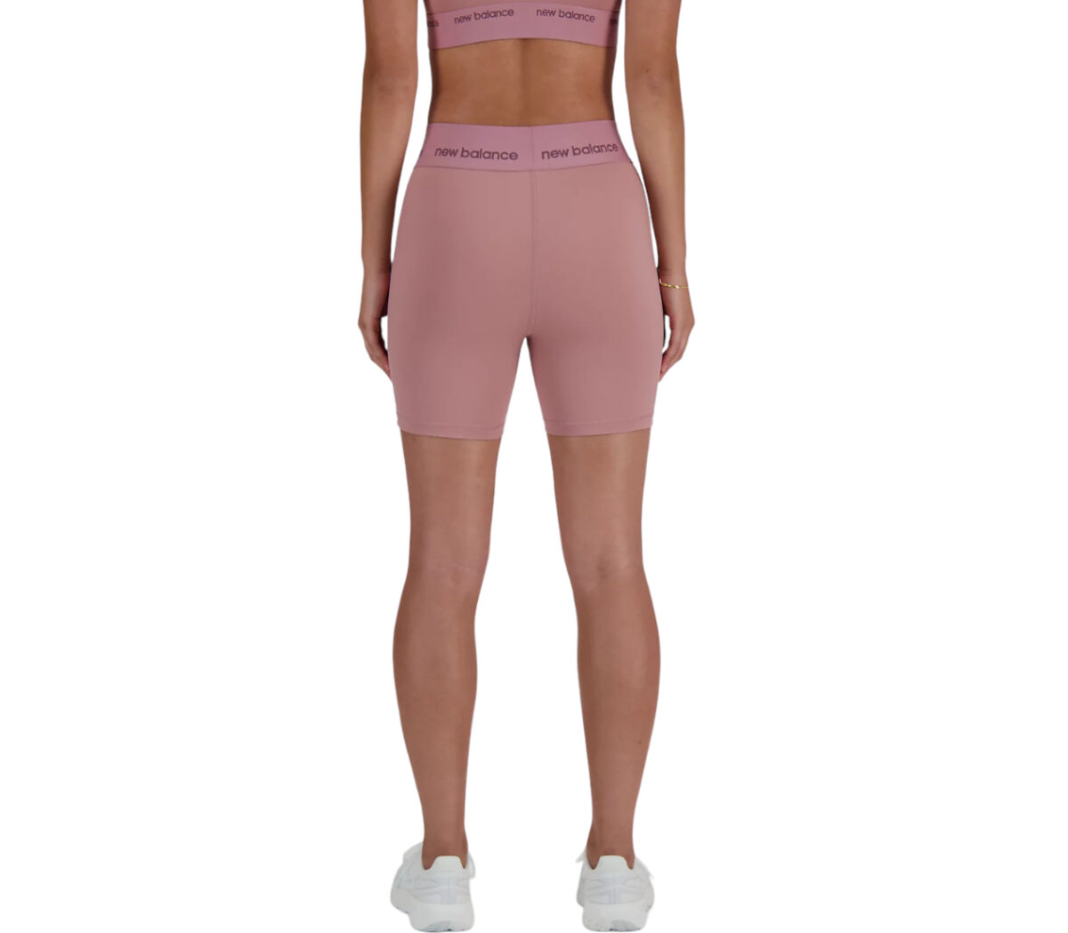 Dietro Pantaloncino New Balance Sleek High Rise Sport Short 5