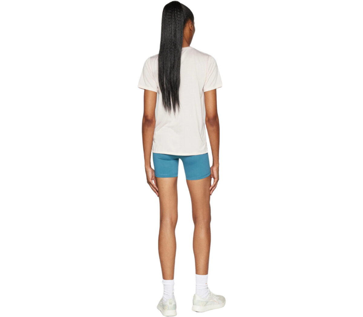 Dietro Pantaloncino New Balance Sleek High Rise Sport Short 5