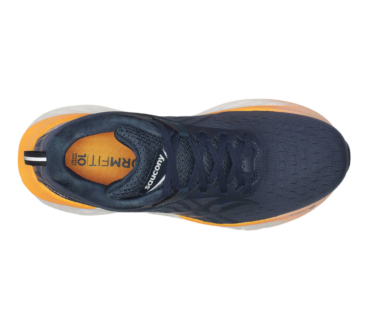 Tomaia Scarpa Saucony Triumph 22 donna blu arancione
