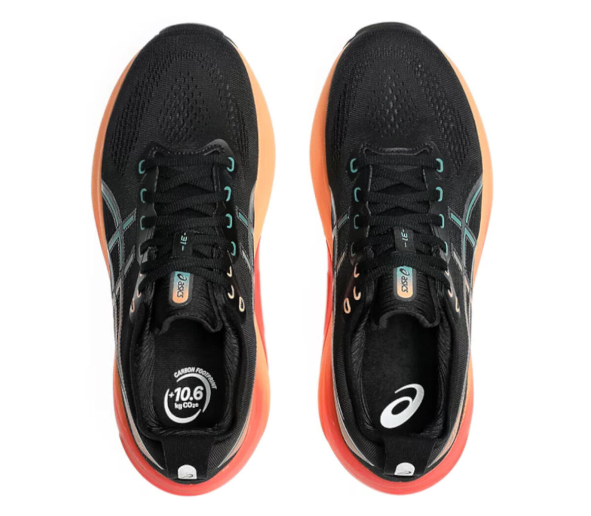 Tomaia Scarpa Scarpa Asics Gel-Kayano 31 uomo Black/Rainy Lake