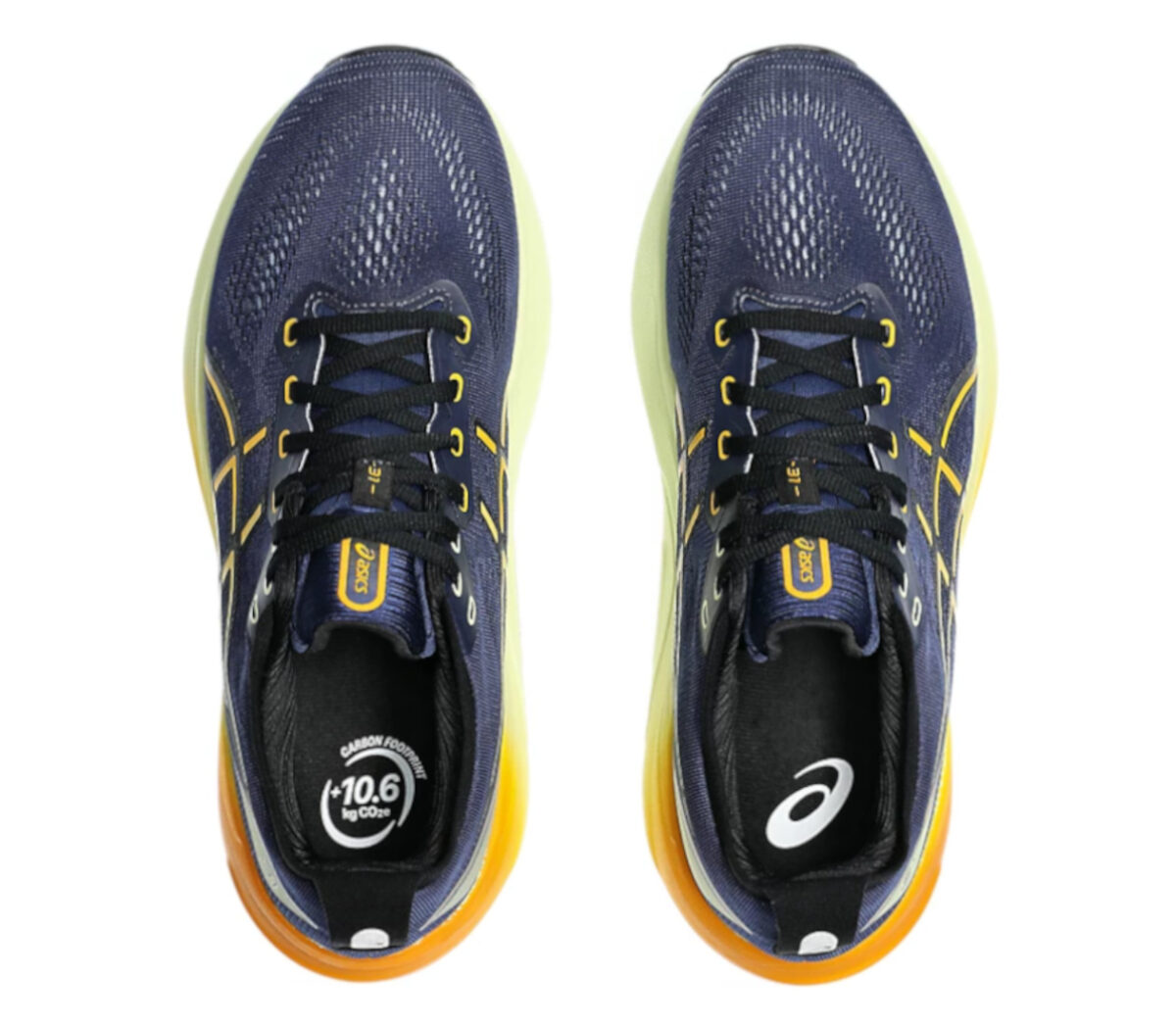 Tomaia Scarpa Asics Gel Kayano 31 uomo blu arancione