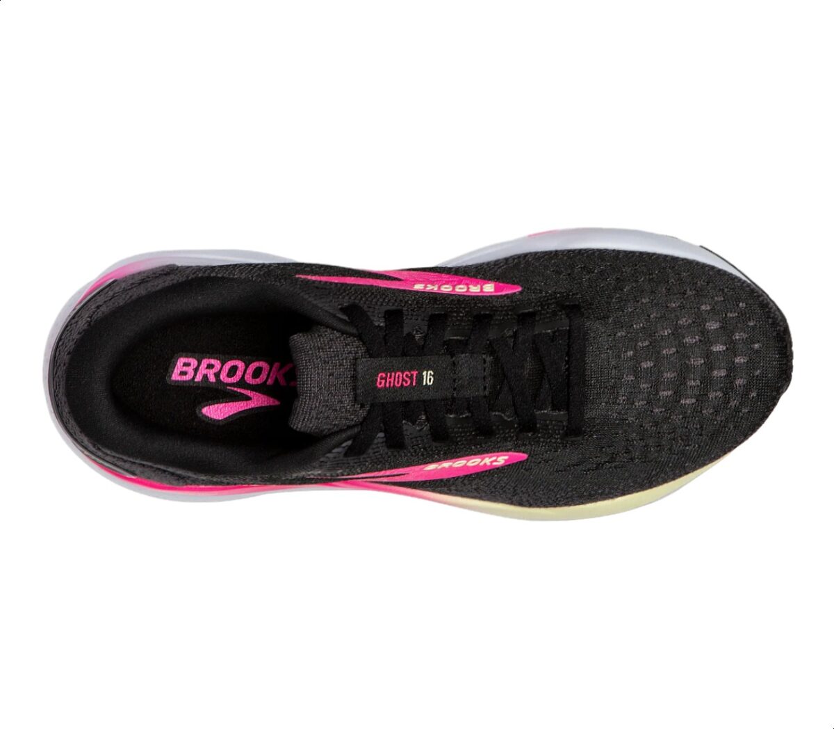 Tomaia Scarpa Brooks Ghost 16 donna nera e rosa