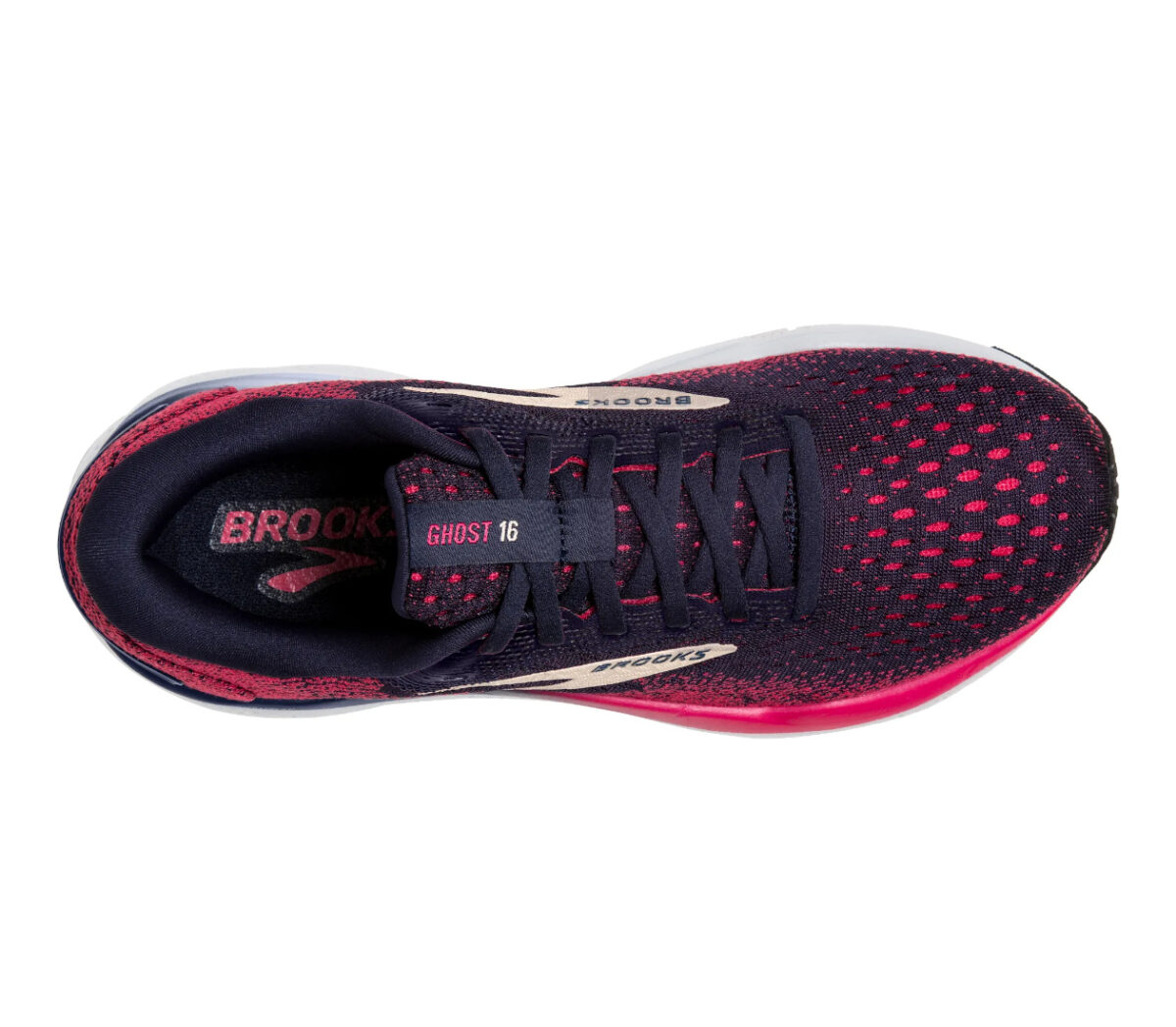 Tomaia Scarpa Brooks Ghost 16 donna nera fucsia