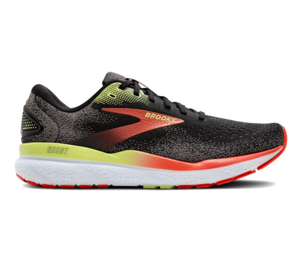 Scarpa Brooks Ghost 16 uomo nera arancione