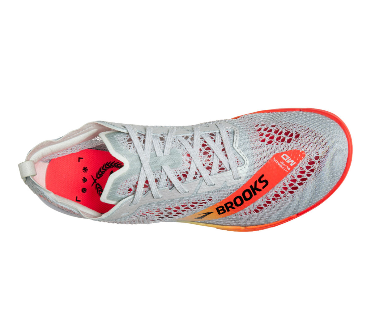 Tomaia Scarpa Brooks Hyperion Elite MD unisex grigia arancione