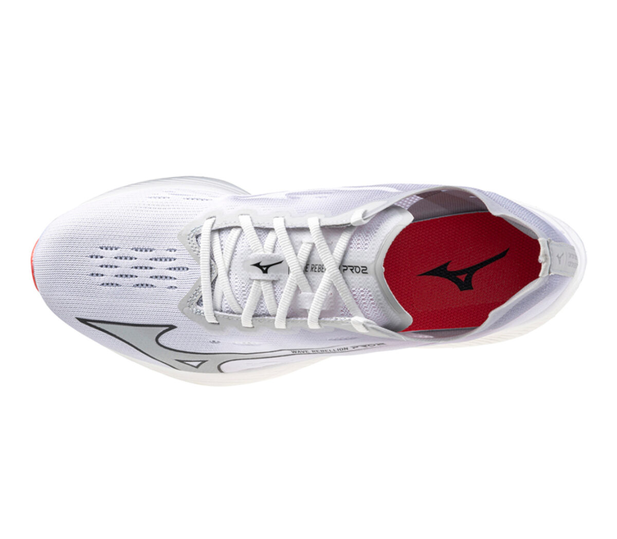 Tomaia Scarpa Mizuno Wave Rebellion Pro 2 uomo grigia