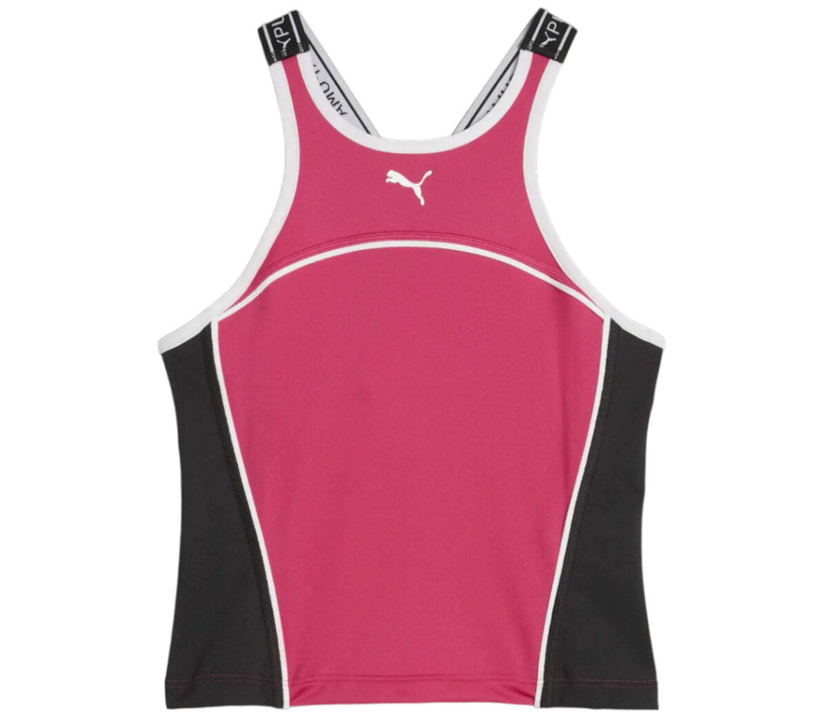 Top Puma fit Strong Fitted donna rosa nero