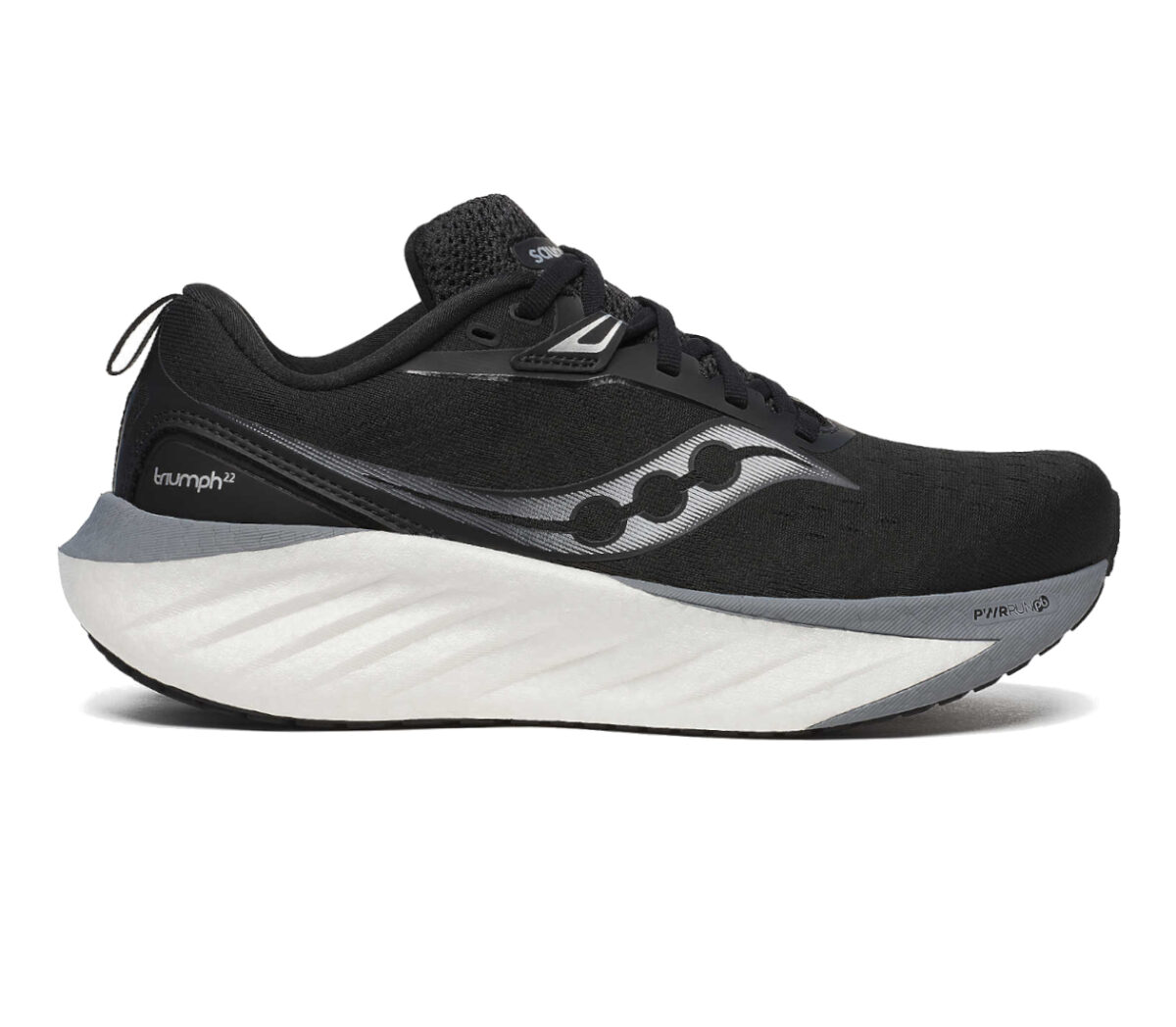 Scarpa Saucony Triumph 22 Wide donna nera bianca