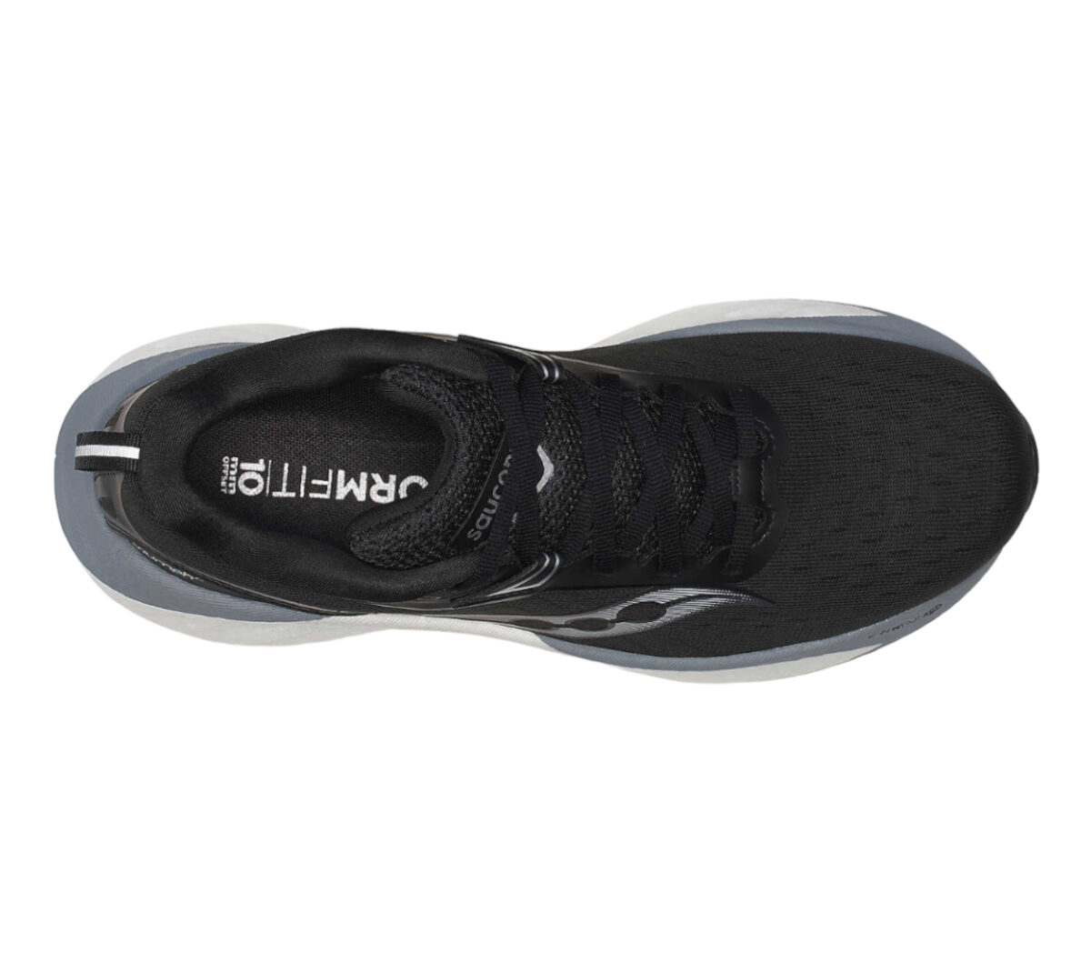 Tomaia Scarpa Saucony Triumph 22 Wide donna nera bianca