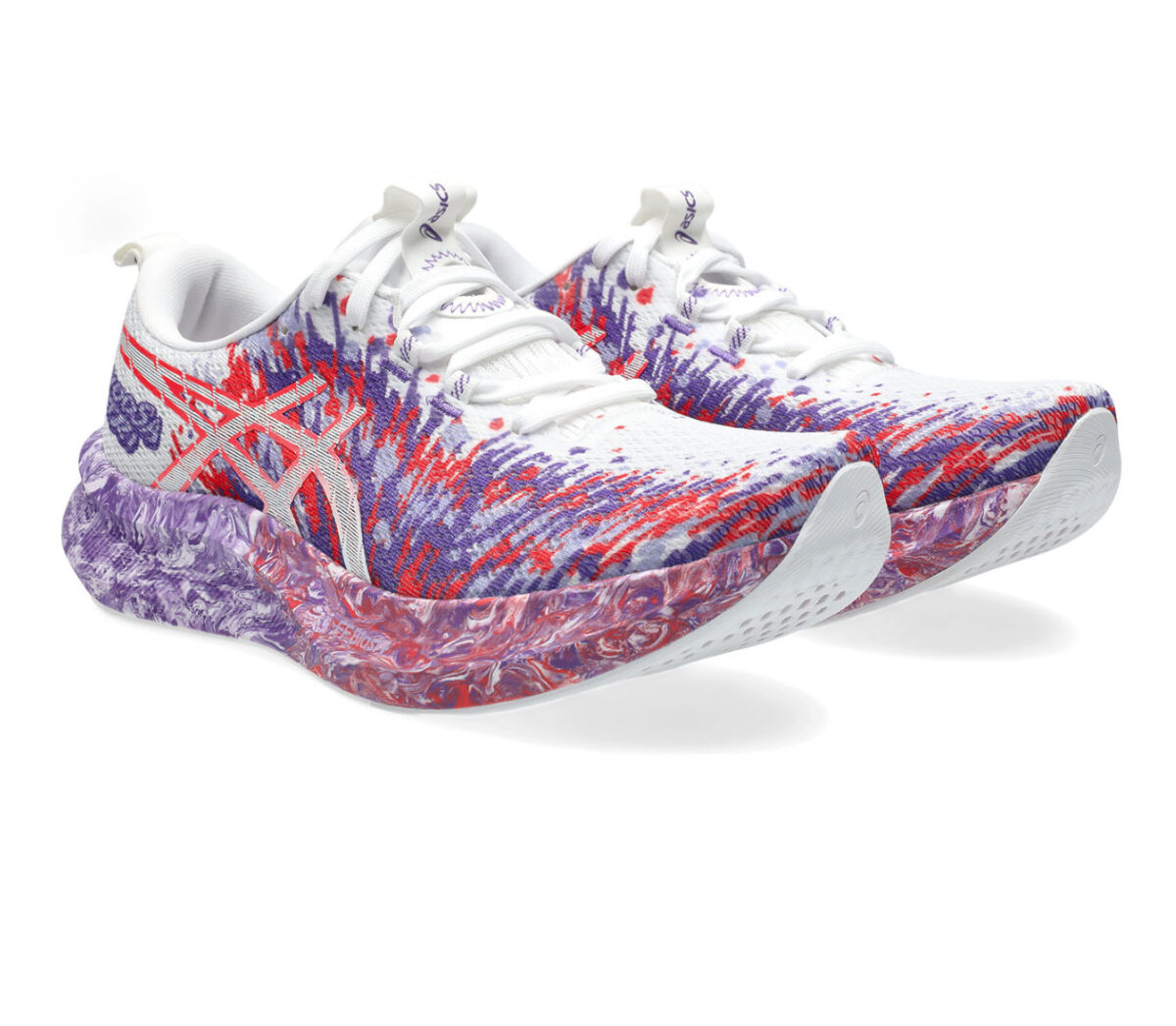 Coppia Scarpa Asics Noosa Tri 16 donna viola bianca