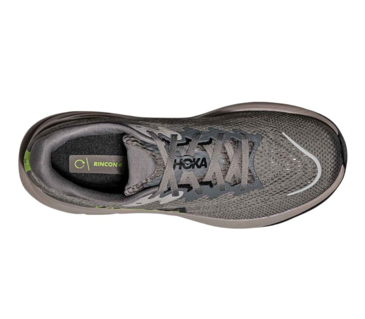 Tomaia Scarpa Hoka Rincon 4 uomo asphalt grey gravel