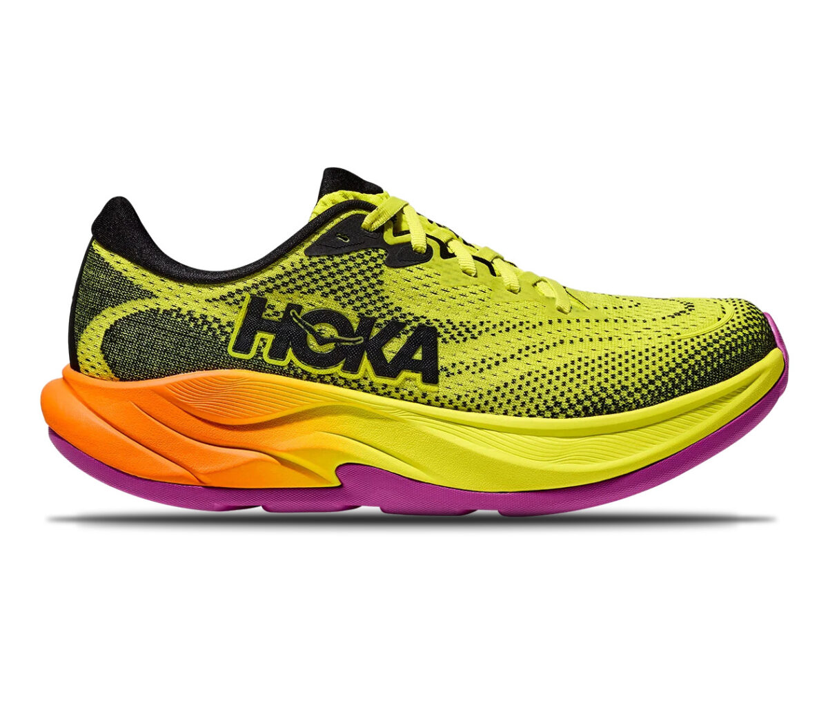 Scarpa Hoka Rincon 4 uomo gialla viola