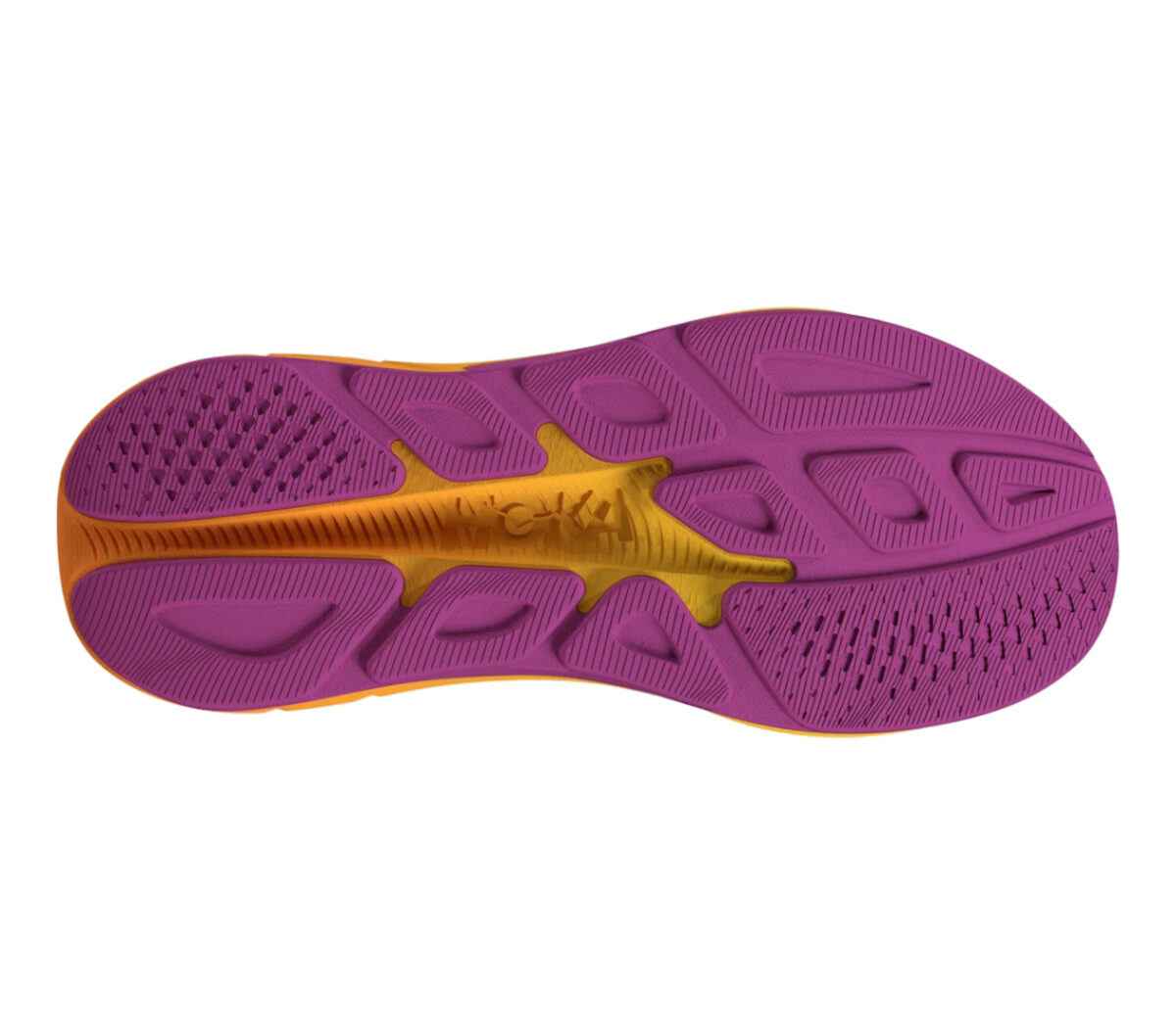 Suola Scarpa Hoka Rincon 4 uomo gialla viola