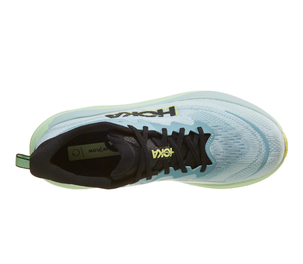 Tomaia Scarpa Hoka Skyflow uomo celeste verde