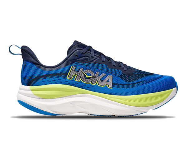Scarpa Hoka Skyflow uomo blu gialla