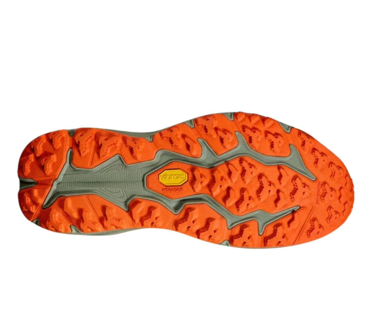 suola vibram scarpa trail uomo color mililtare hoka speadgoat 6
