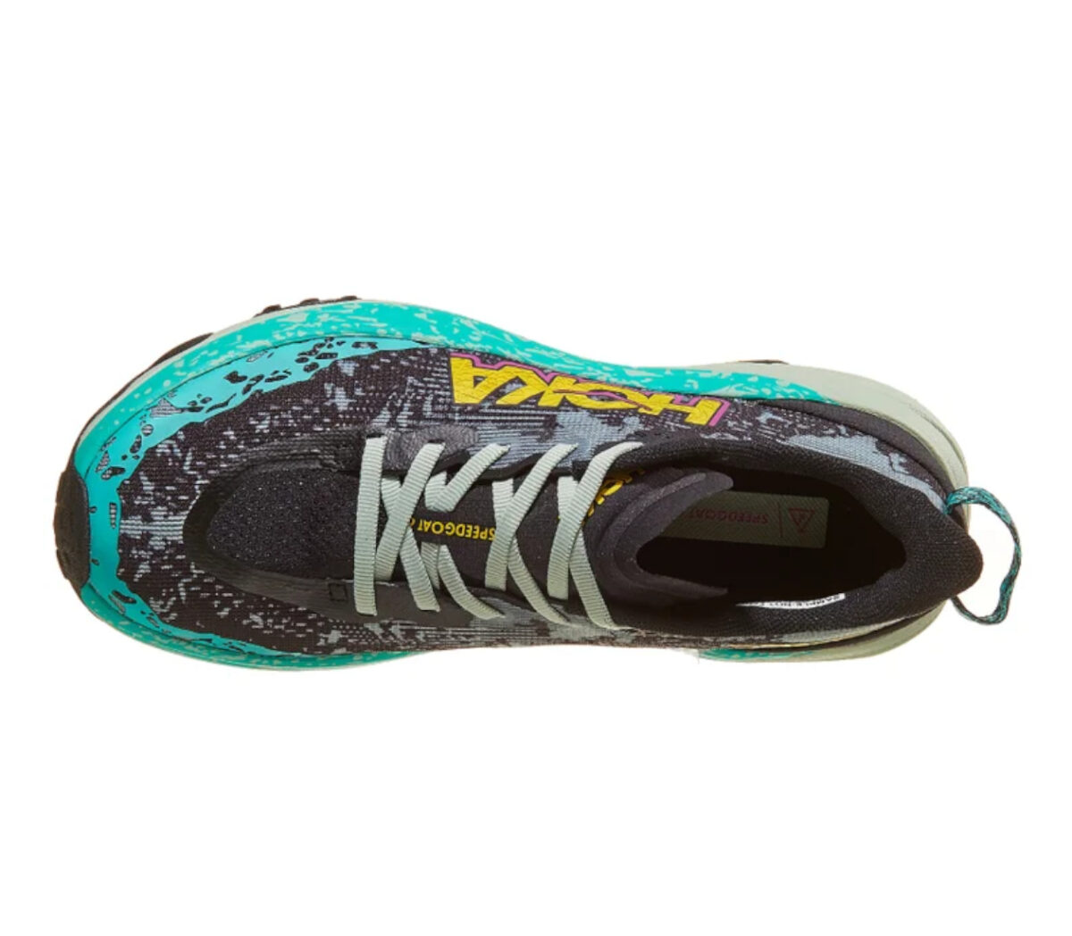 Tomaia Scarpa Hoka Speedgoat 6 donna nera verde