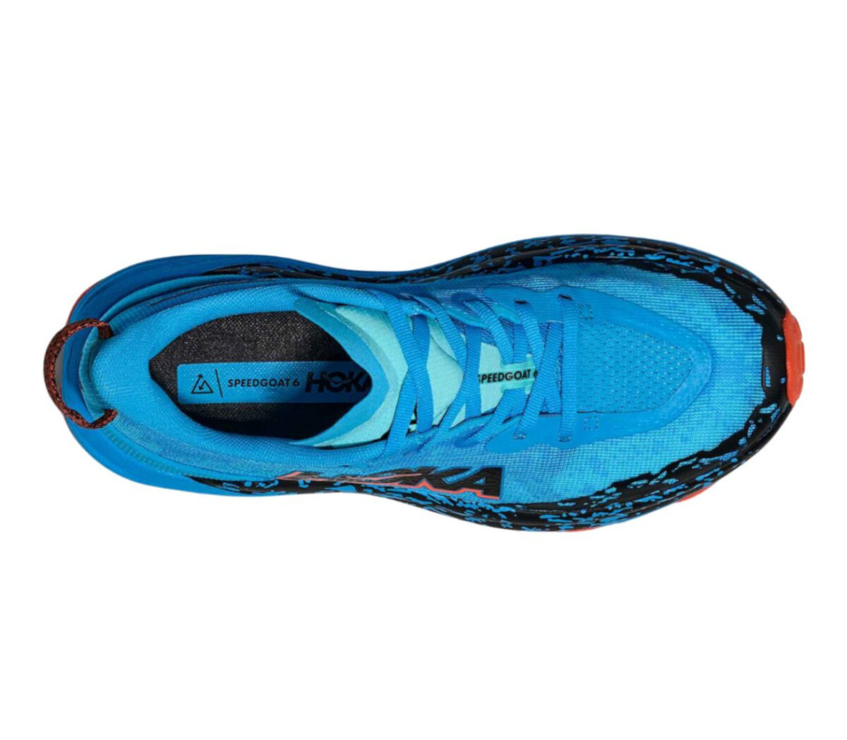 Tomaia Scarpa Hoka Speedgoat 6 donna azzurra arancione