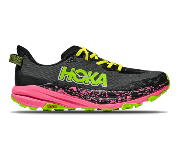 Scarpa Hoka Speedgoat 6 uomo nera neon rosa