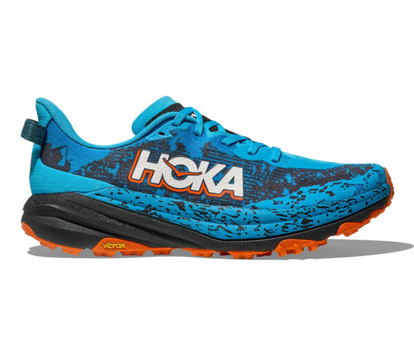 Scarpa Hoka Speedgoat 6 uomo azzurra arancione