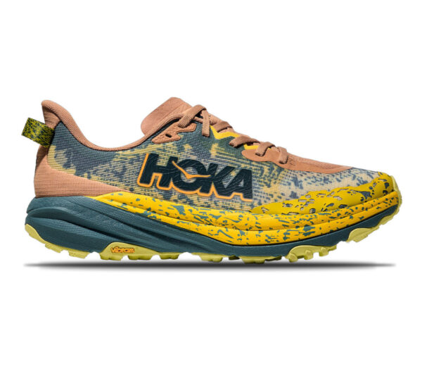 Scarpa Hoka Speedgoat 6 uomo gialla marrone