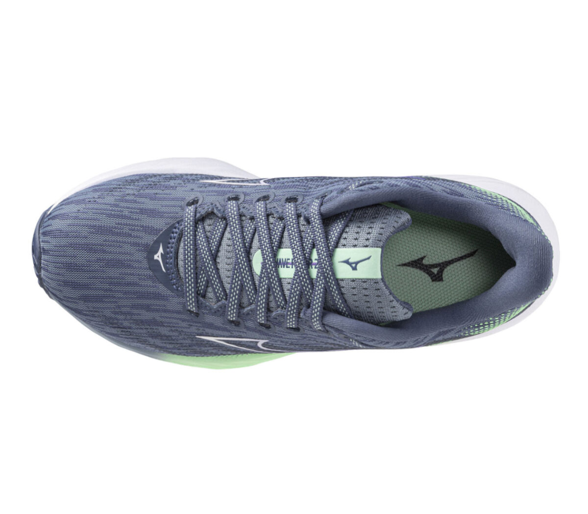 Tomaia Scarpa Mizuno Rider 28 donna verde grigia