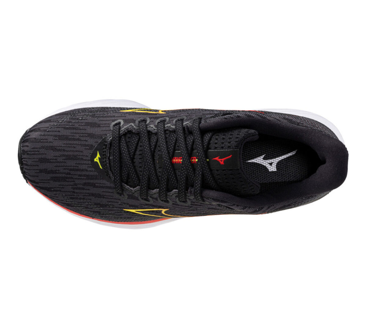 Tomaia Scarpa Mizuno Wave Rider 28 donna nera arancione