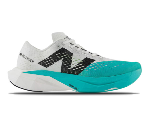 Scarpa New Balance FuelCell Supercomp Pacer v2 uomo bianco verde