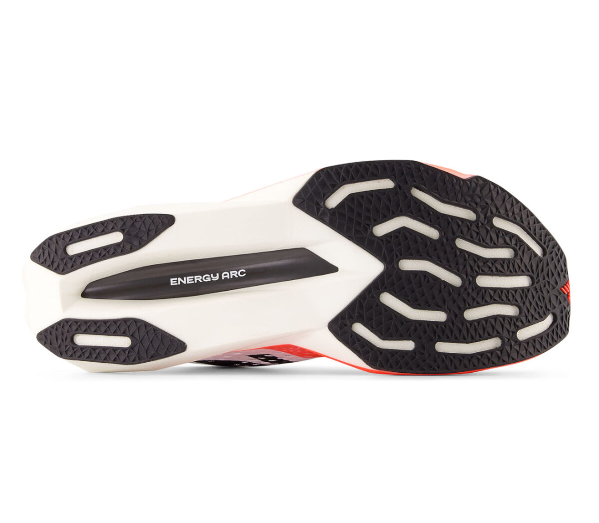 Suola Scarpa New Balance FuelCell SuperComp Pacer v2 uomo bianca arancione