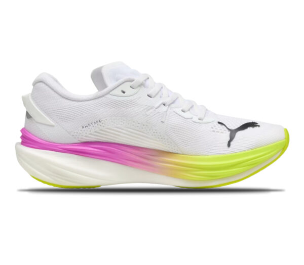 Scarpa Puma deviate nitro 3 uomo bianca gialla
