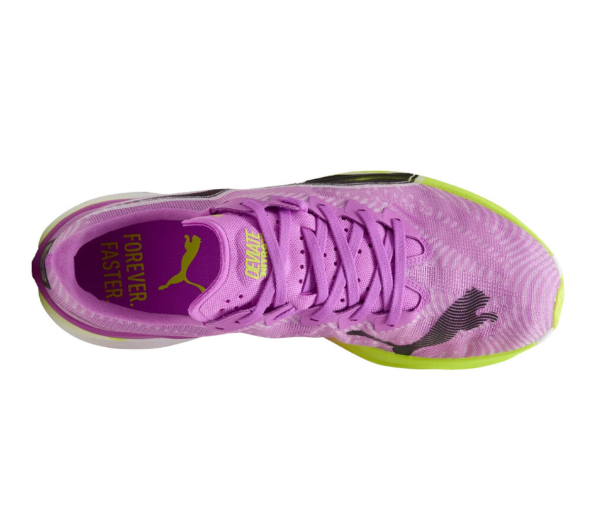 Tomaia Scarpa Puma deviate nitro 3 uomo viola gialla