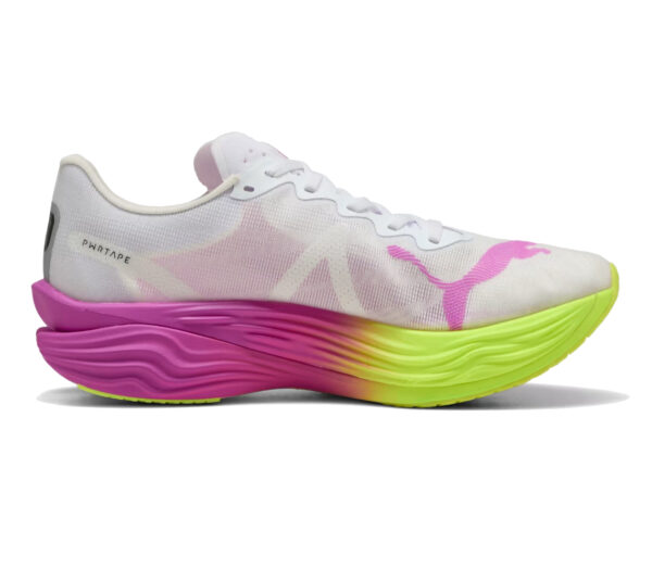Scarpa Puma Deviate Nitro Elite 3 uomo bianca rosa gialla