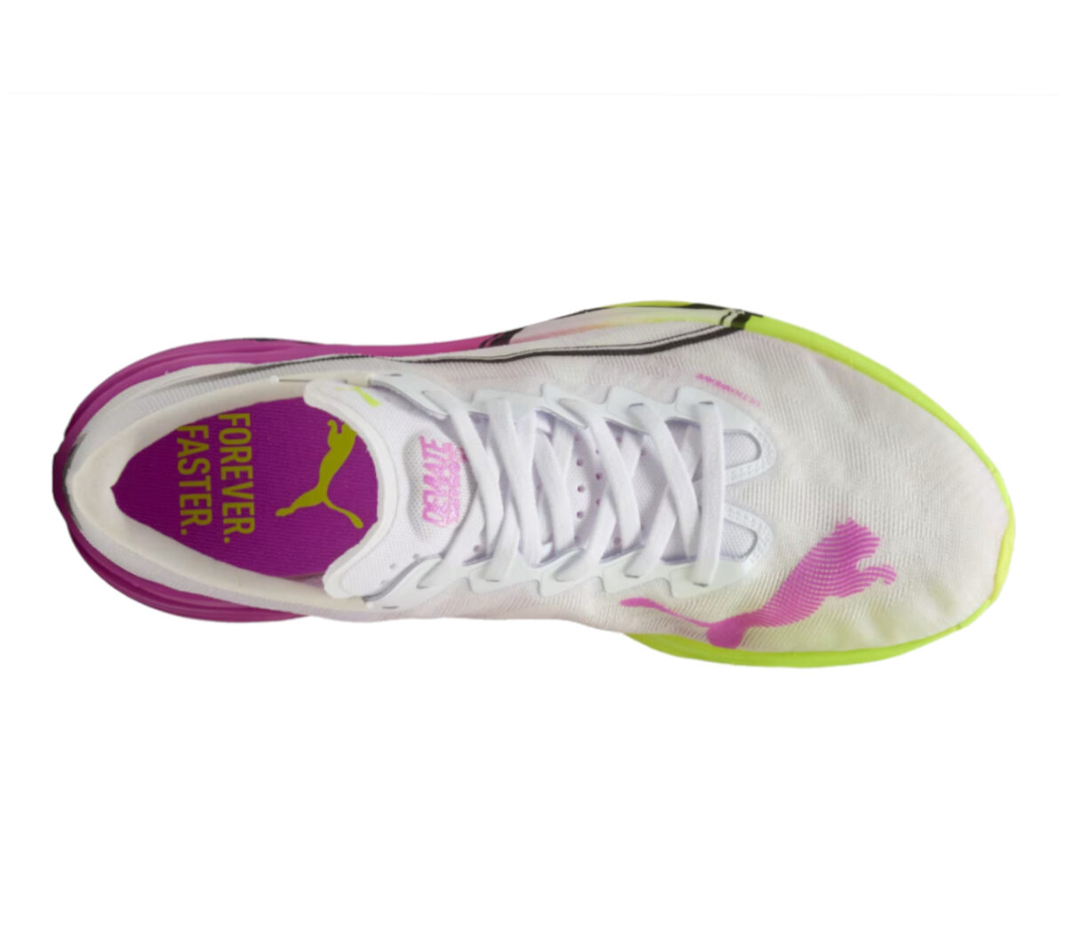 Tomaia Scarpa Puma Deviate Nitro Elite 3 uomo bianca rosa gialla
