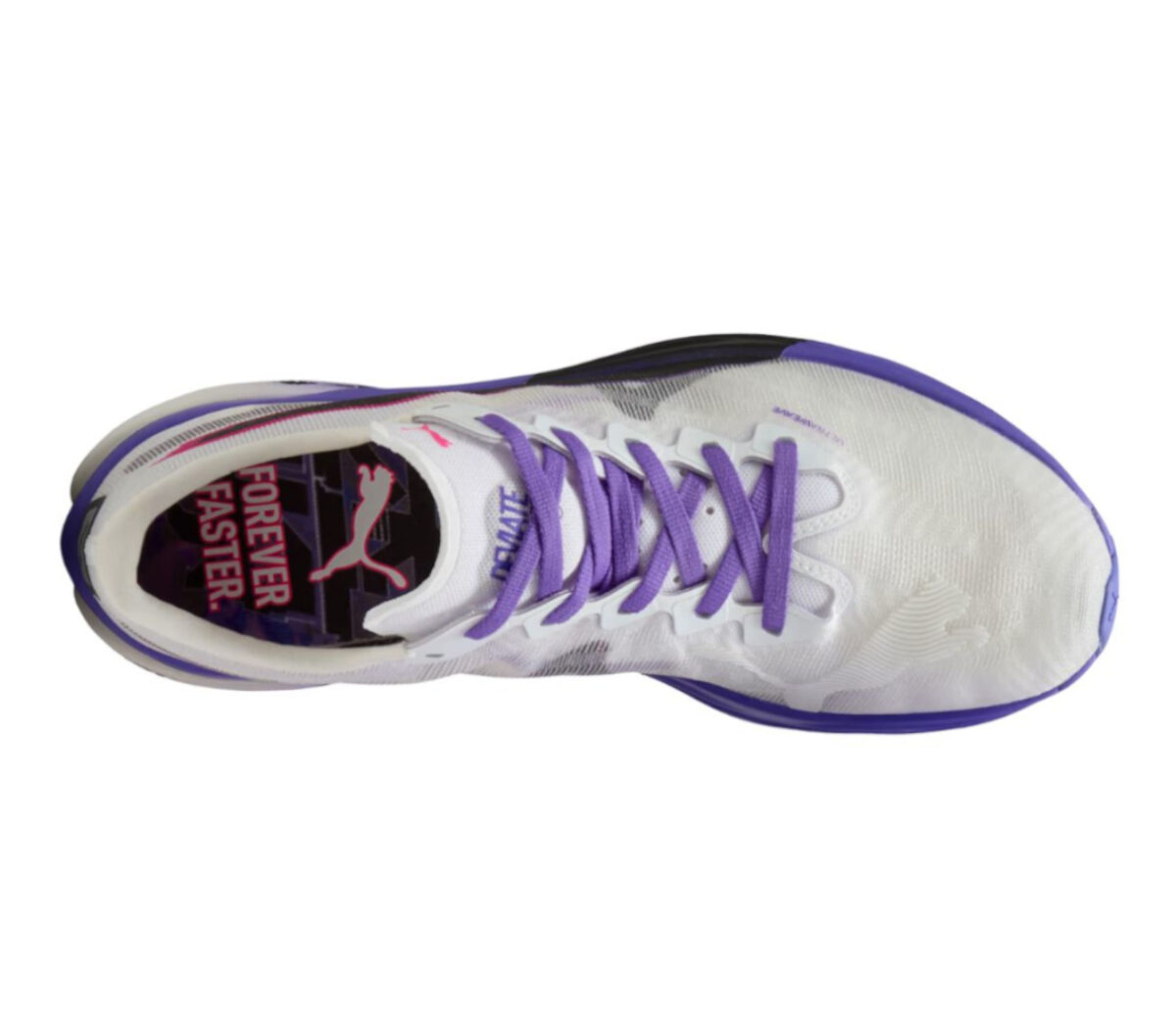 Tomaia Scarpa Puma Deviate Nitro Elite 3 donna bianca viola