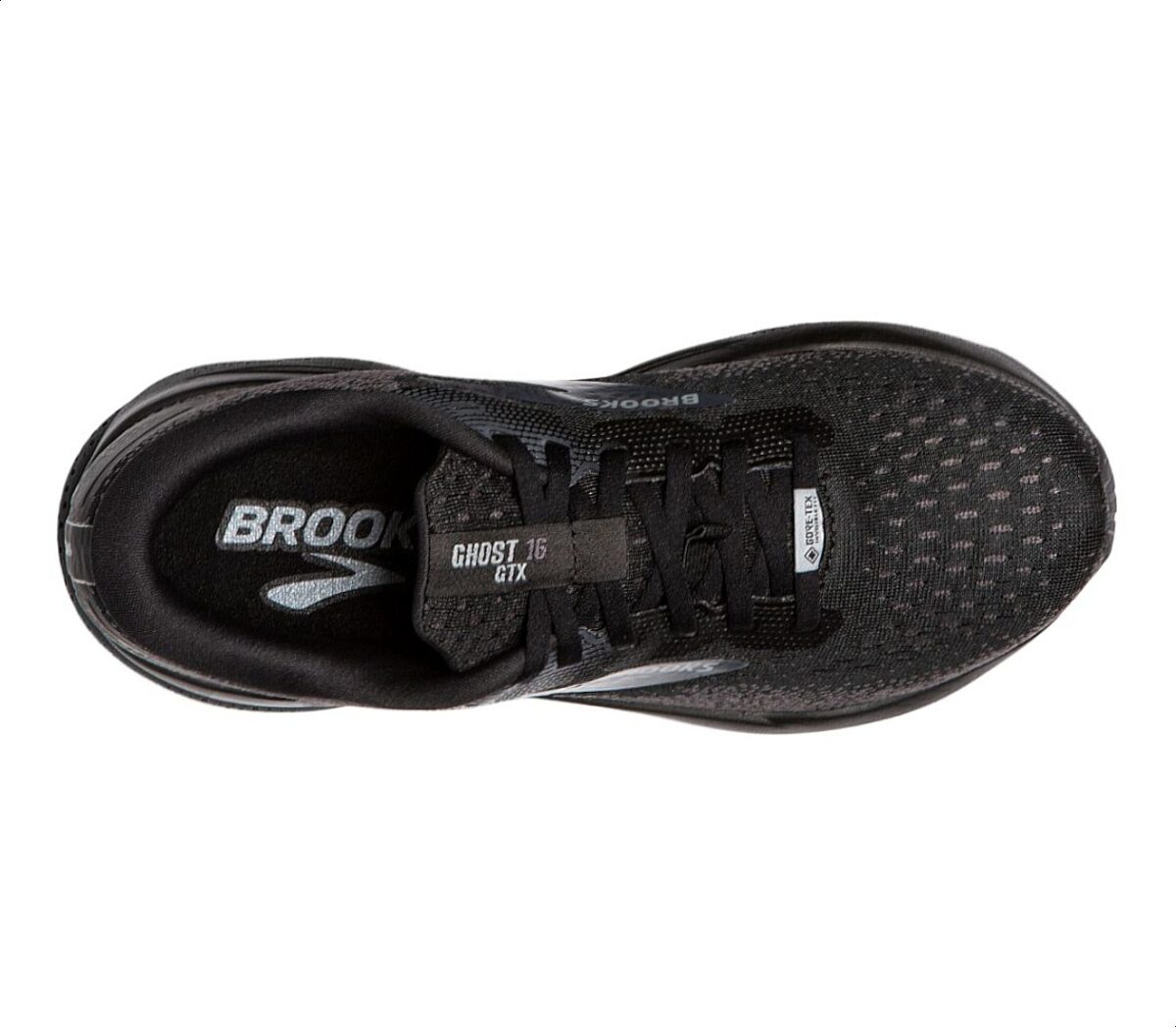 Tomaia Scarpa Brooks Ghost 16 GTX uomo nera