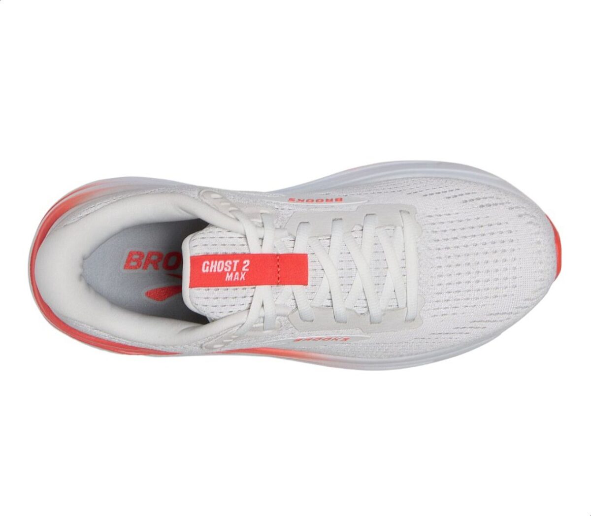 Tomaia Scarpa Brooks Ghost Max 2 donna bianca arancione