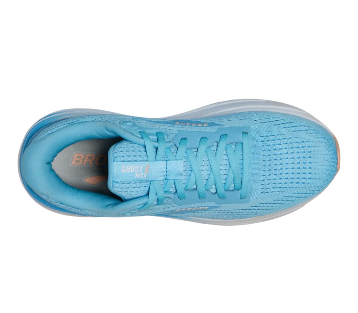 Tomaia Scarpa Brooks Ghost Max 2 donna celeste