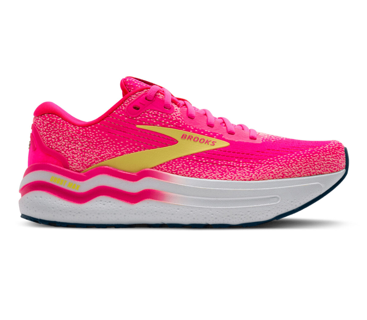 Scarpa Brooks Ghost Max 2 donna rosa gialla