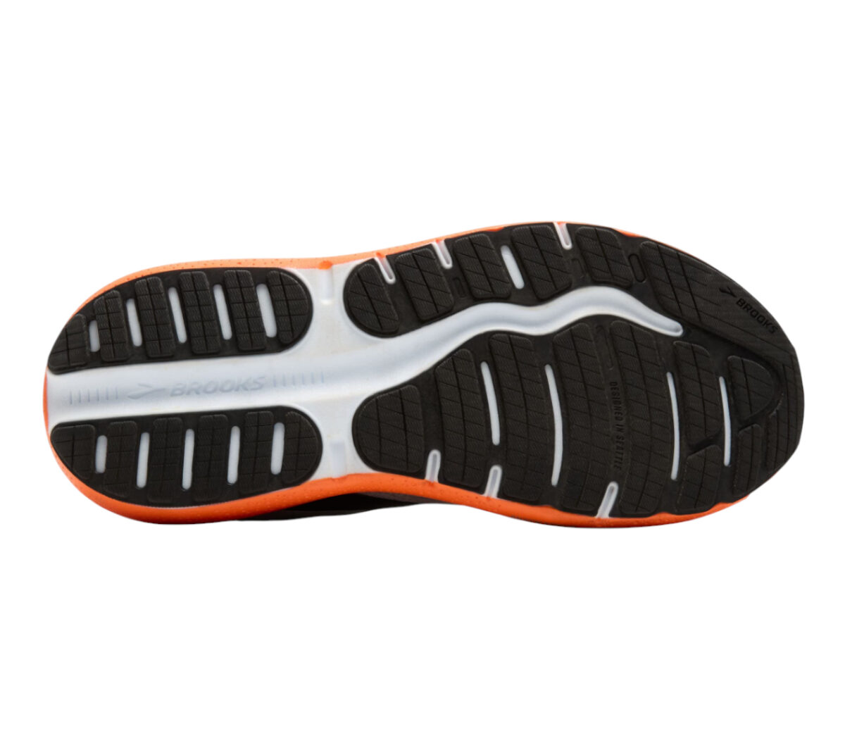 Suola Scarpa Brooks Ghost Max 2 uomo grigia arancione