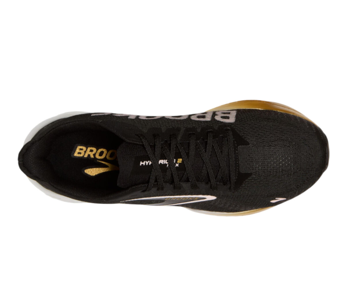 Tomaia Scarpa Brooks Hyperion Max 2 donna nera oro