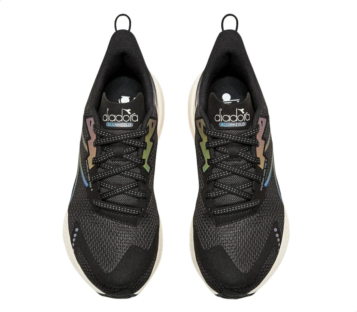 Tomaia Scarpa Diadora Mythos Blushield Volo Hip 4 donna nera beige