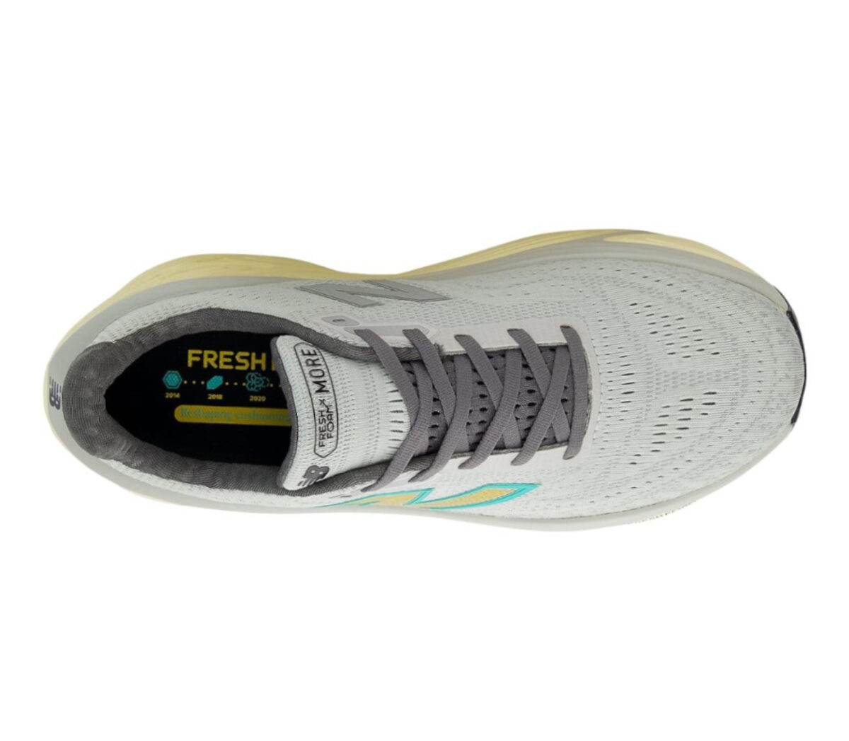 Tomaia Scarpa New Balance Fresh Foam X More v5 uomo grigia