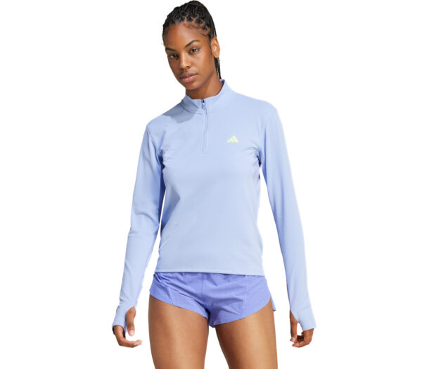 Felpa Adidas Adizero ¼ Z donna celeste