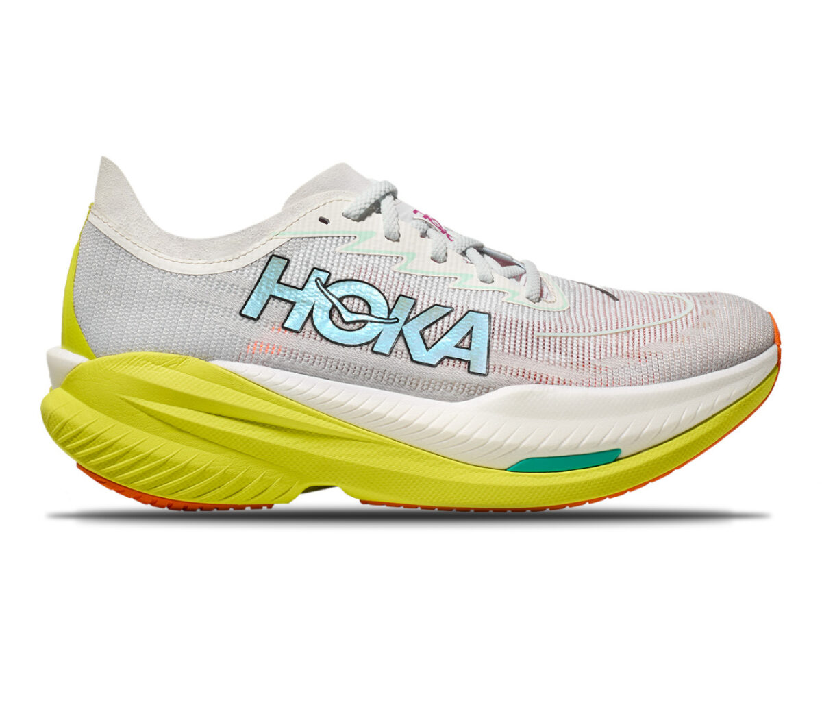Scarpa Hoka Mach X2 uomo bianca gialla