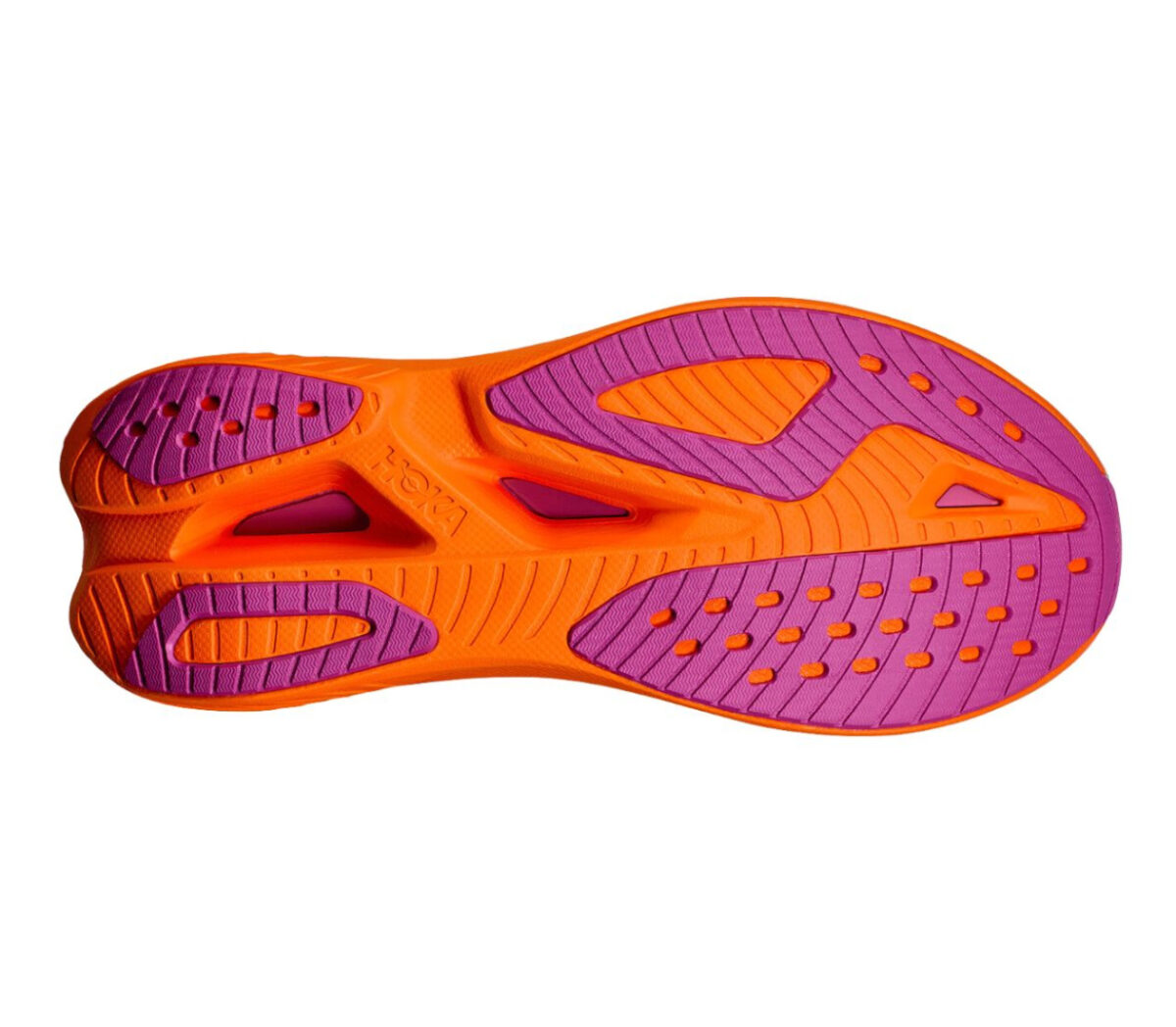 Suola Scarpa Hoka Mach X2 uomo grigia verde arancione