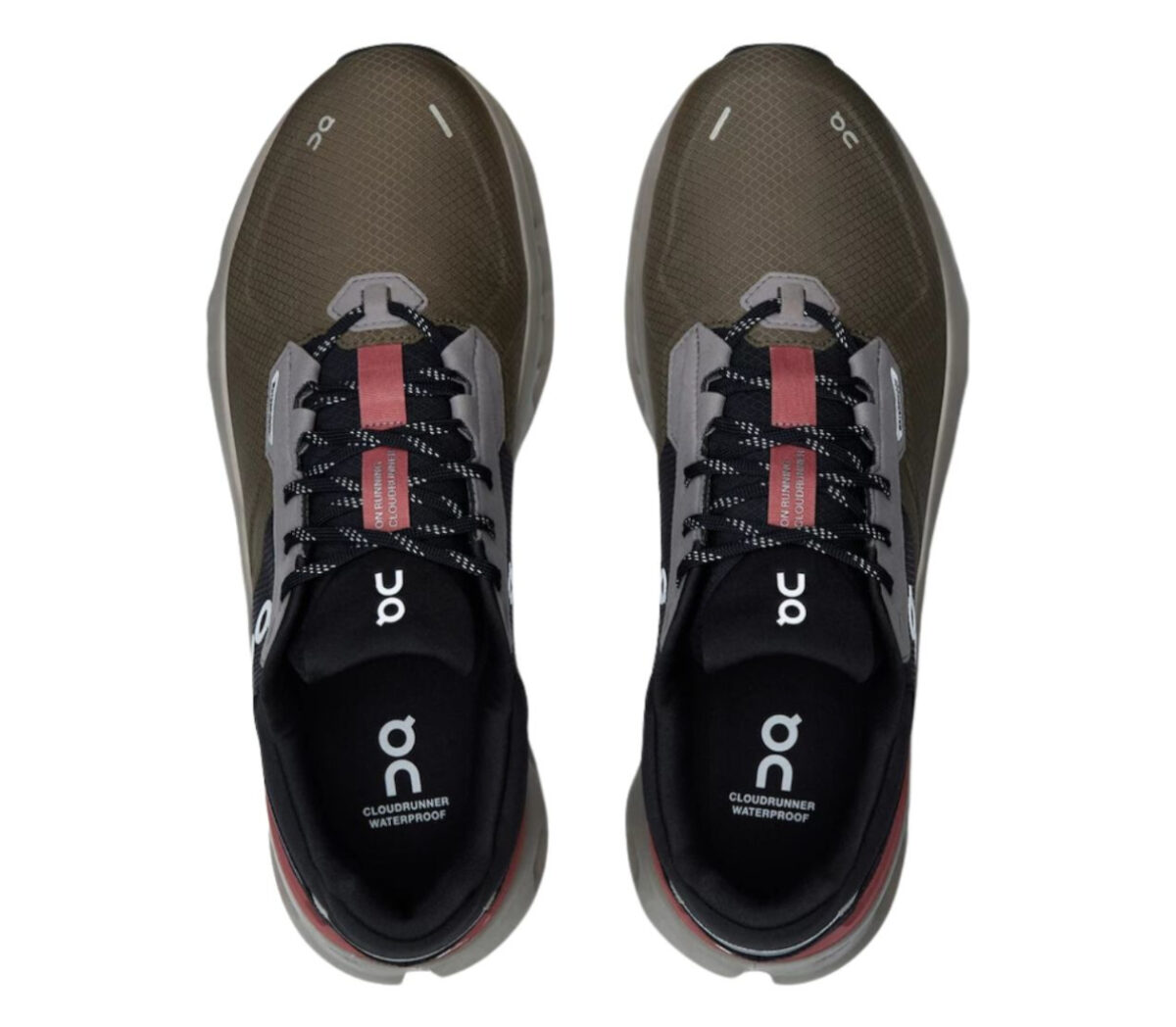 Tomaia Scarpa On Cloudrunner 2 Waterproof olive mahogany