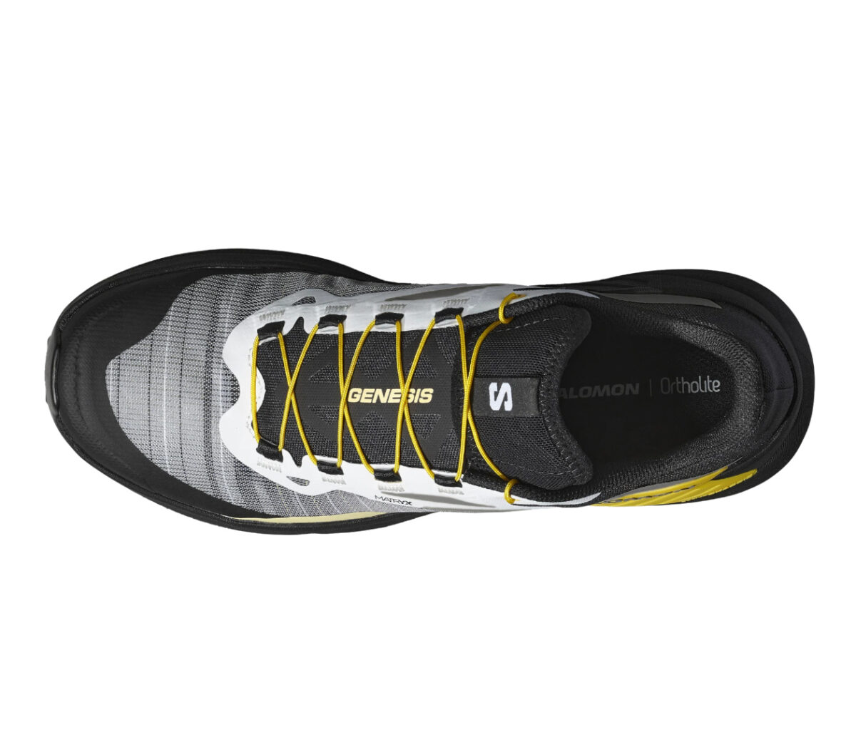 Tomaia Scarpa Salomon Genesis uomo nera gialla