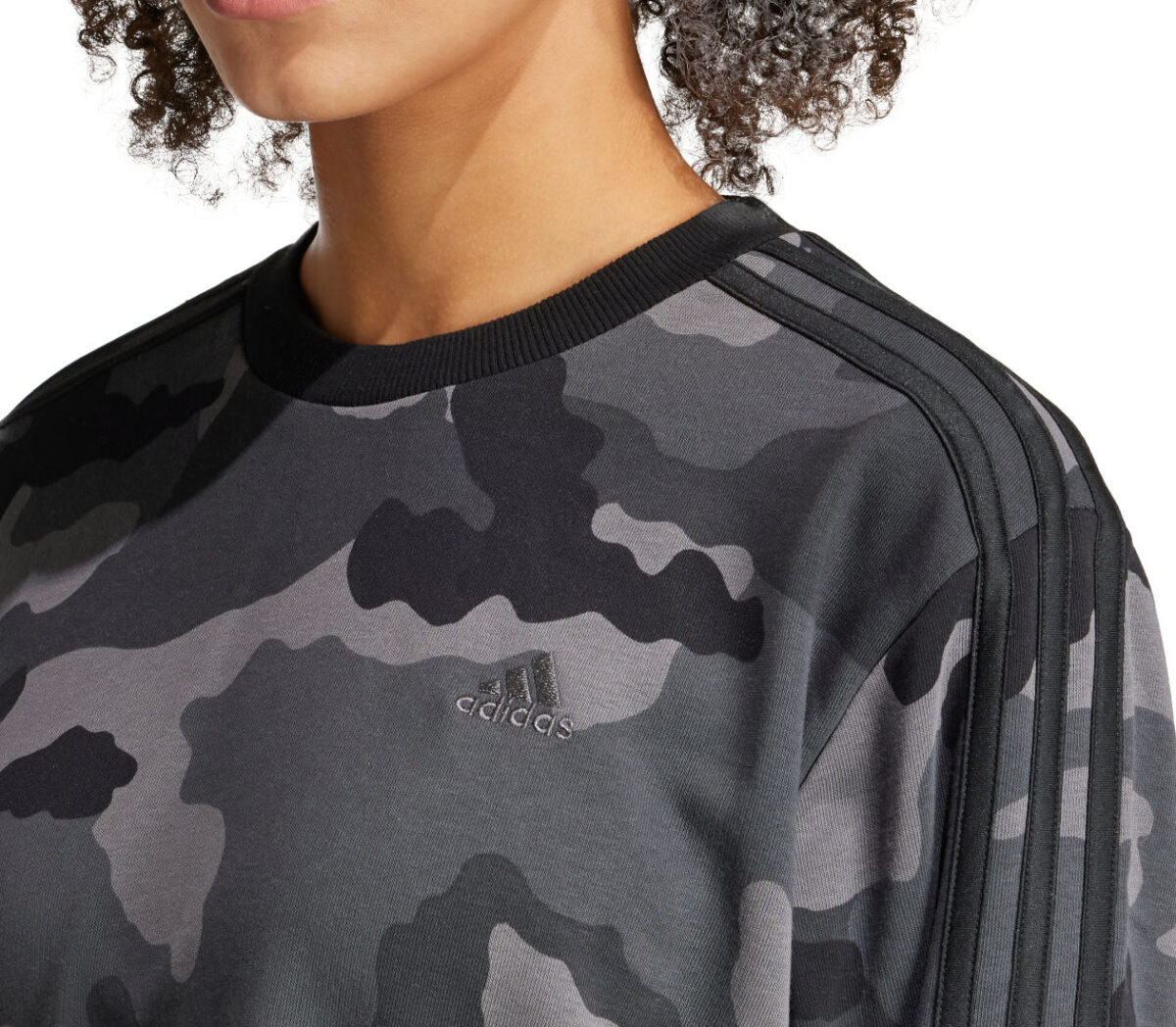 Dettaglio Felpa Adidas AOP SWT donna nera