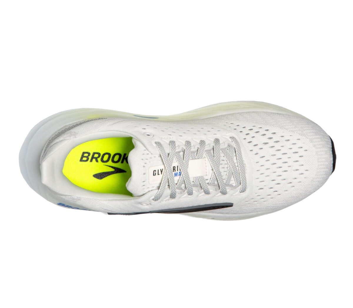 Tomaia Scarpa Brooks Glycerin Max uomo bianca gialla